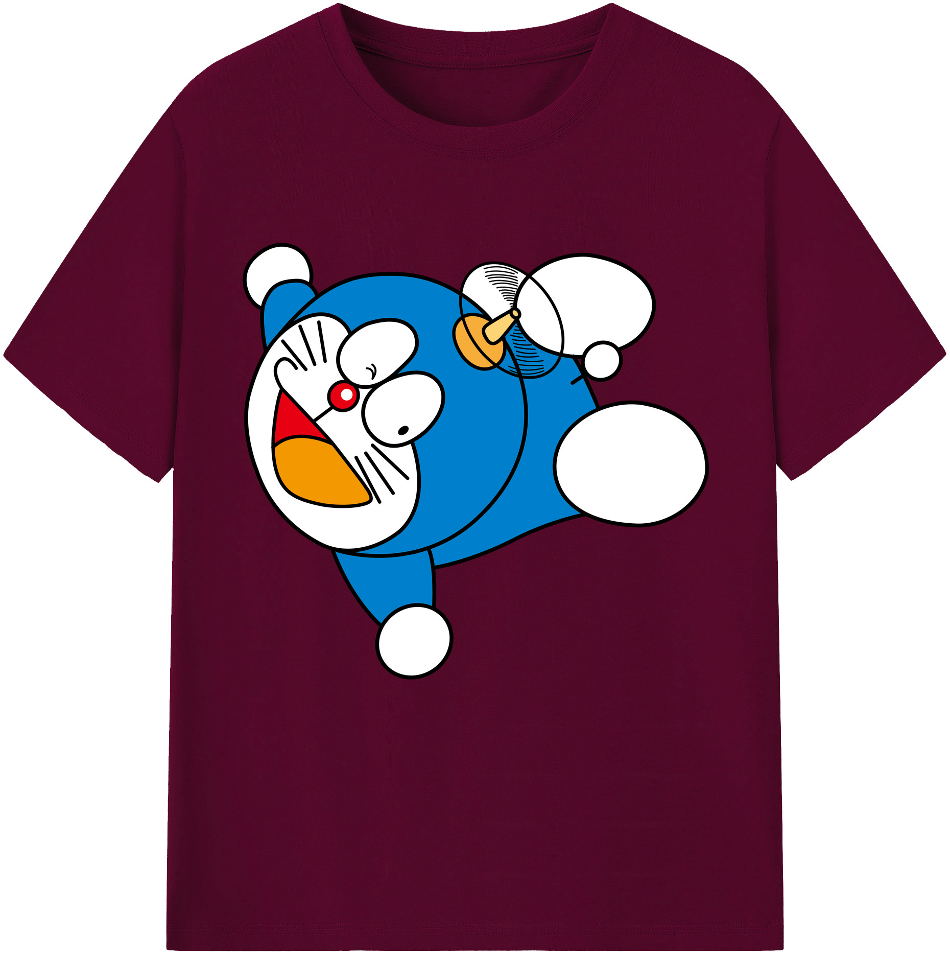 （画像用） ドラえもん Doraemon レディースカジュアルプリントTシャツ（綿100％）